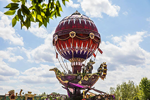 Viking-inspired steampunk airship